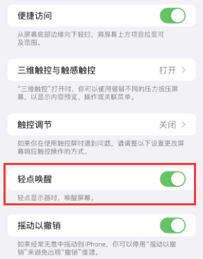 临沂苹果授权维修站分享iPhone轻点无法唤醒怎么办 