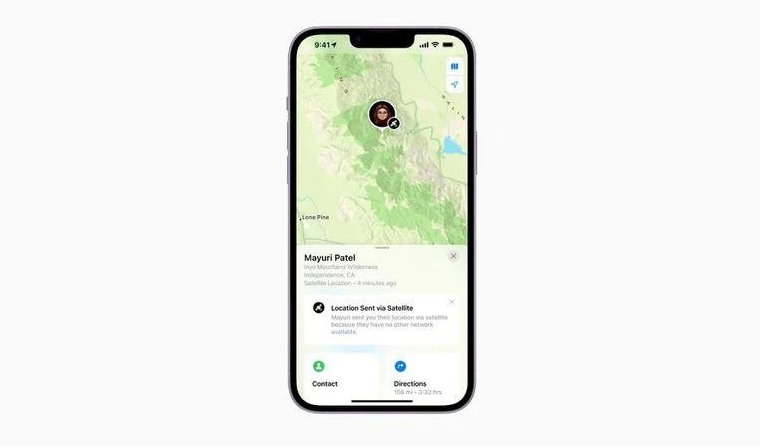 临沂苹果14维修分享iPhone14系列中 FindMy功能通过卫星分享位置方法教程 